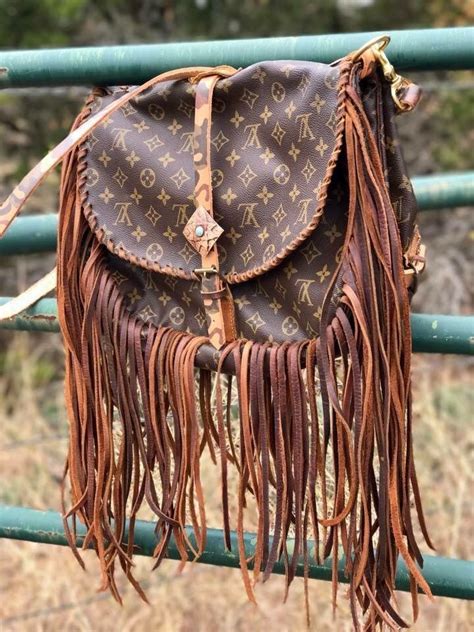 western louis vuitton fringe bag|louis vuitton repurposed bags.